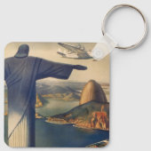 Christ the Redeemer Statue, Rio De Janeiro, Brasil Schlüsselanhänger (Rückseite)