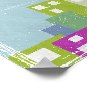 Christ the Redeemer Travel Poster Favela (Ecke)