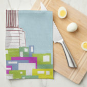 Christ the Redeemer Travel Poster Favela Geschirrtuch (Viertel Falte)