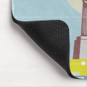 Christ the Redeemer Travel Poster Favela Mousepad (Ecke)