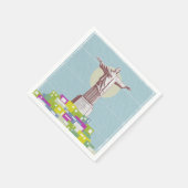 Christ the Redeemer Travel Poster Favela Serviette (Ecke)