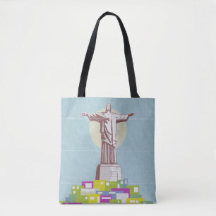 Christ the Redeemer Travel Poster Favela Tasche
