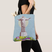 Christ the Redeemer Travel Poster Favela Tasche (Von Nahem)