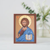 Christ the Teacher Prayer Card Postkarte (Stehend Vorderseite)