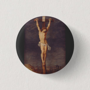 Christ tot auf dem Kreuz von Peter Paul Rubens Button