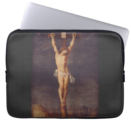 Christ tot auf dem Kreuz von Peter Paul Rubens Laptopschutzhülle (Vorderseite)