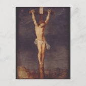 Christ tot auf dem Kreuz von Peter Paul Rubens Postkarte (Vorderseite)