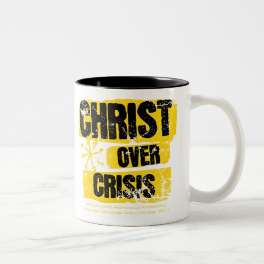Christ über Krisen Tasse (Rechts)