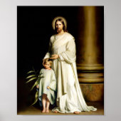 Christ und das junge Kind von Carl Bloch Poster (Vorne)