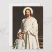 Christ und das junge Kind von Carl Heinrich Bloch Einladung (Vorderseite)