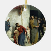 Christ und die Kinder von Carl Bloch Keramik Ornament (Vorne)