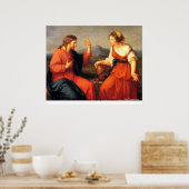 Christ und Samariterin von Angelica Kauffmann Poster (Küche)