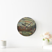 Christ walking on the water, after the 'Navicella' Runde Wanduhr (Zuhause)