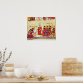 Christ washing the disciples feet poster (Küche)