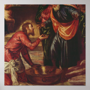 Christ Washing the Feet of the Jünger Poster