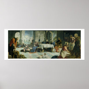 Christ Washing the Jünger' Feet, c.1547 Poster