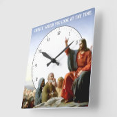 Christ, würdest du dir die Zeit Jesus Clock ansehe Quadratische Wanduhr (Winkel)