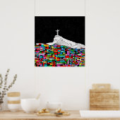 Christa der Erlöser Favela Poster (Küche)