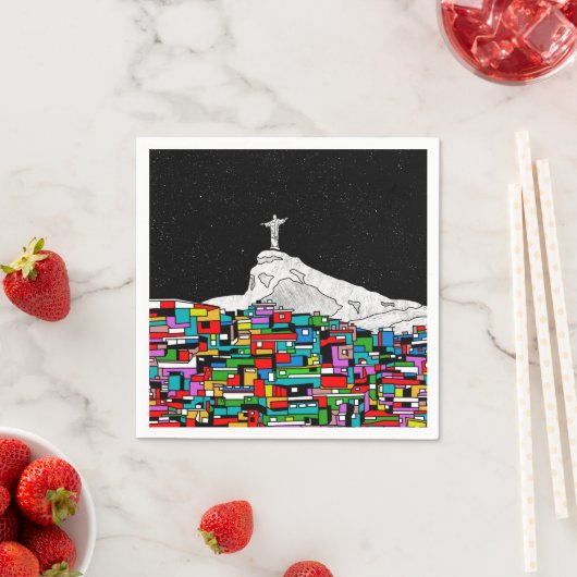 Christa der Erlöser Favela Serviette (Beispiel)