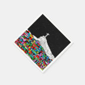 Christa der Erlöser Favela Serviette (Ecke)