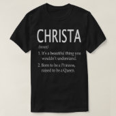 Christa Name Geschenk 136 T-Shirt (Design vorne)