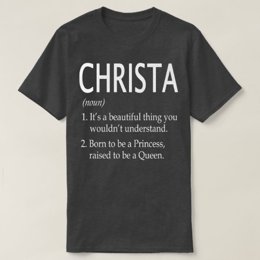 Christa Name Geschenk 6 T-Shirt (Design vorne)