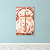 Christain Cross Artwork Leinwanddruck (Insitu (Holzboden))