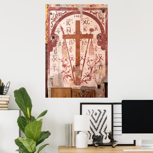 Christain Cross Artwork Poster (Heimbüro)