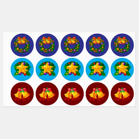 Christamas Labels Etiketten (Blatt)