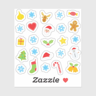 Christams farbiges Muster Aufkleber