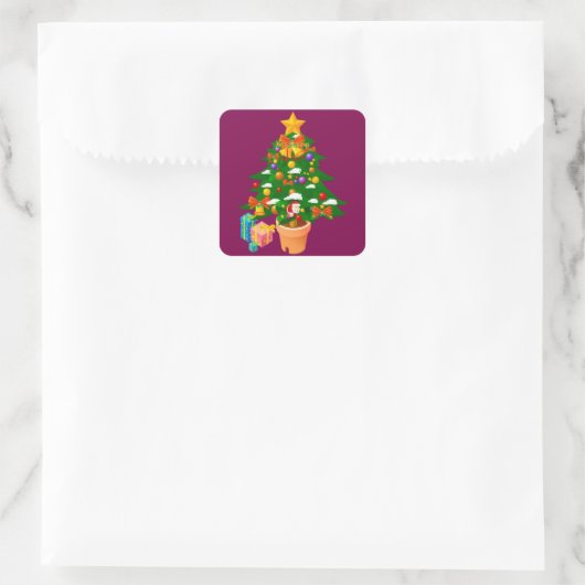 Christams tree Sticker (Tasche)