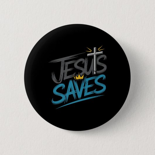 Christan Jesus Rette Premium Button (Vorderseite)