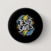 Christan Jesus Rette Premium Button (Vorderseite)