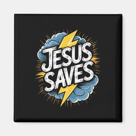Christan Jesus Rette Premium Magnet (Vorne)