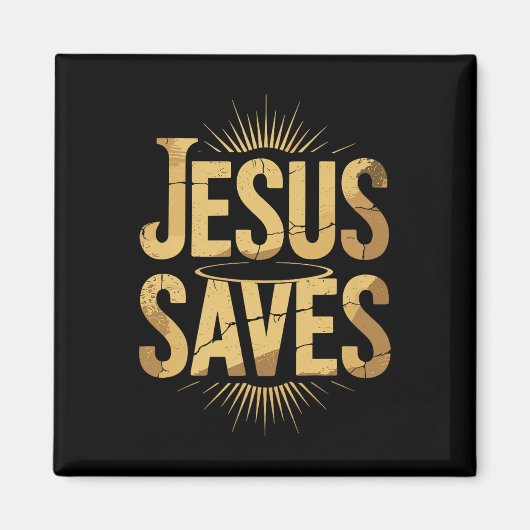 Christan Jesus Rette Premium Magnet (Vorne)