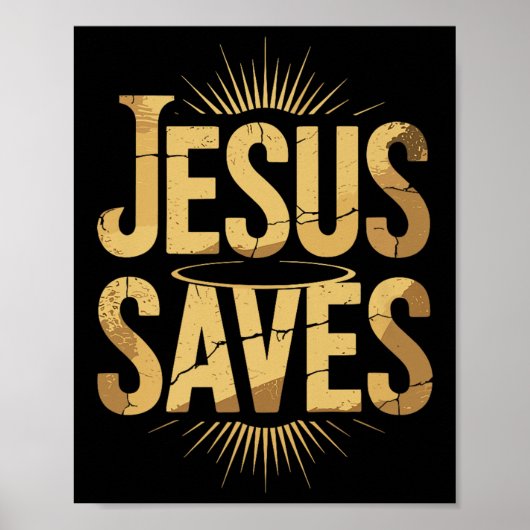 Christan Jesus Rette Premium Poster (Vorne)