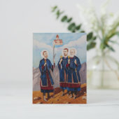 Christan Relious Artwork Postkarte (Stehend Vorderseite)