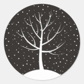 Christbaum3 Runder Aufkleber (Vorderseite)