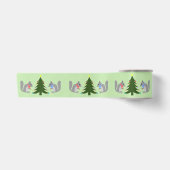 Christbaum Dekorieren Eichhörnchen Gemustert Satinband (Vorderseite)