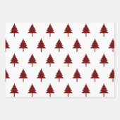 Christbaum Drei Farben Geschenkpapier Set (Vorderseite 2)