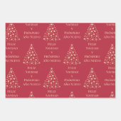 Christbaum Feliz Navidad y Prospero Año Nuevo Geschenkpapier Set (Vorderseite 2)