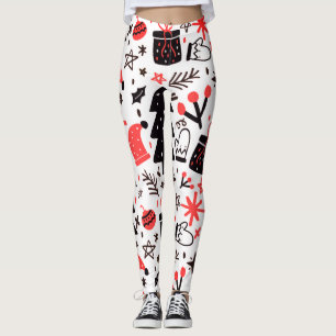 Christbaum, Geschenke und Dekorationen Leggings