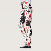 Christbaum, Geschenke und Dekorationen Leggings (Links)