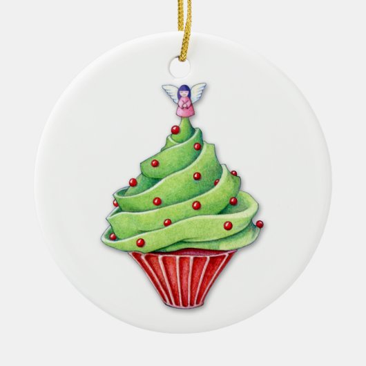 Christbaum Keramikornament (Vorne)