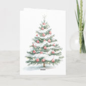 Christbaum Kitten Peppermint Karte (Rückseite)