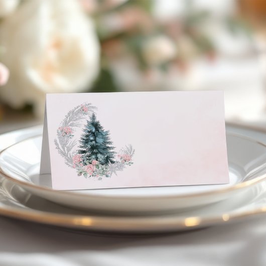 Christbaum Rosa Silber Platzkarte