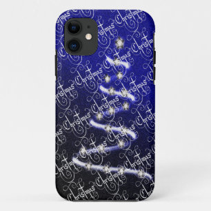 Christbaum und Sterne - Case-Mate iPhone Hülle