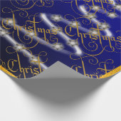 Christbaum und Sterne - Geschenkpapier (Ecke)