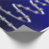 Christbaum und Sterne - Geschenkpapier (Ecke)