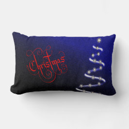 Christbaum und Sterne - Lendenkissen